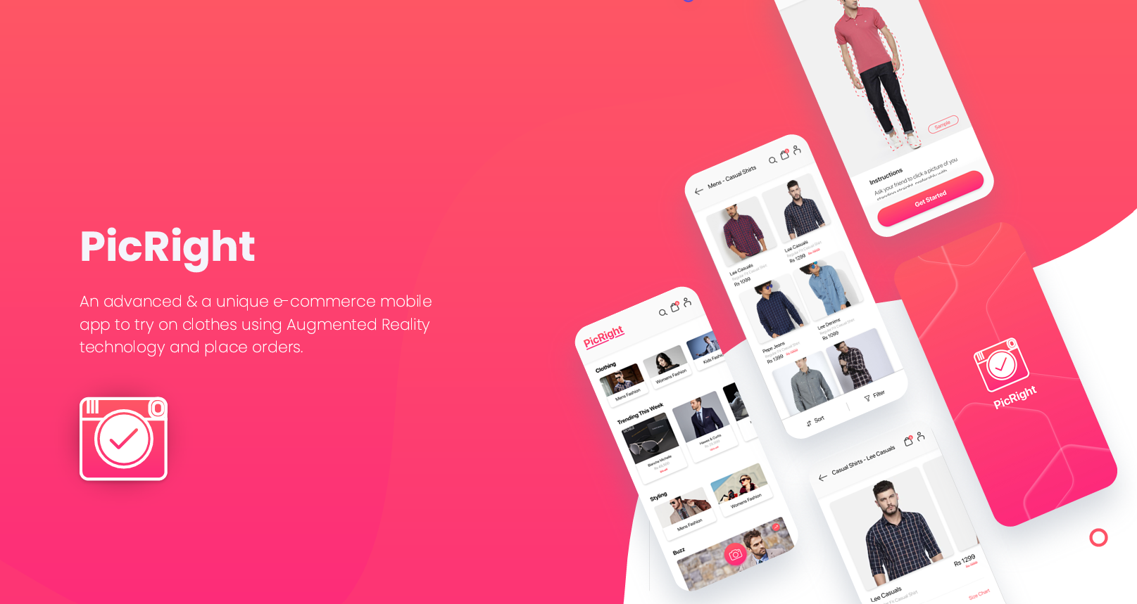 PicRight — AR Fashion Try-On App Cover